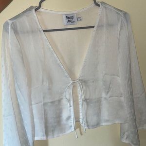 TIE FRONT PRINCESS POLLY TOP